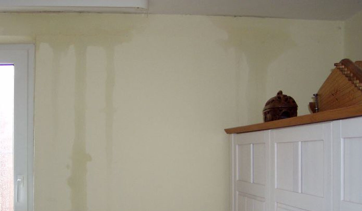 water seepage on wall