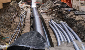 underground plumbing sewer line