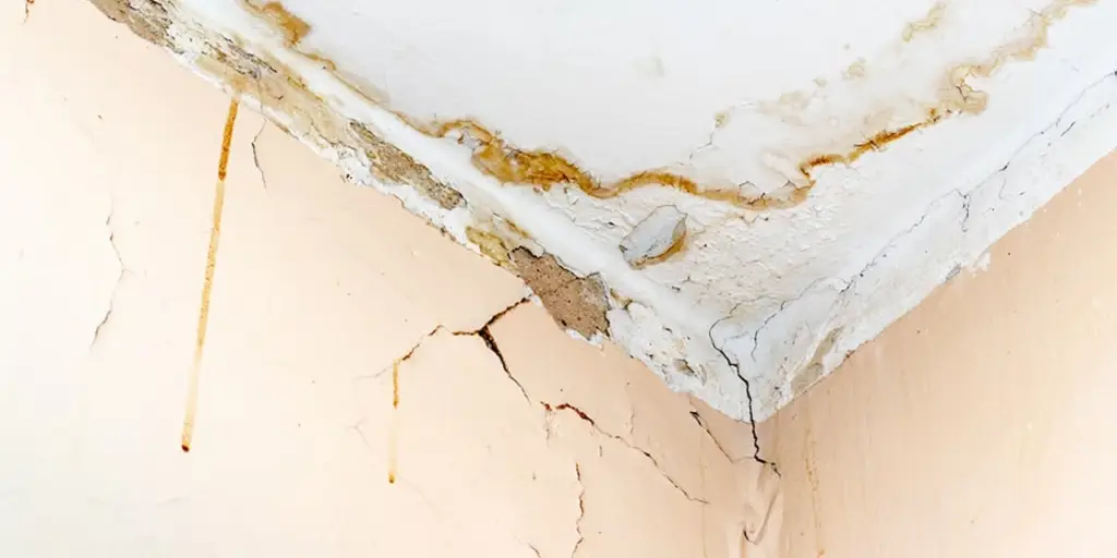 wall damage by water seepage