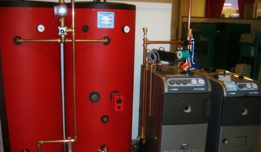 Hot water tank installation, a reliable hot water supply.